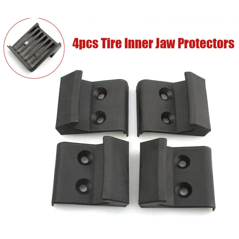 

4PCS Tire Changer Plastic Inner Jaw Protectors Motorcycle Black Plastic Inner Jaw Clamps Tire Changer Machine Parts