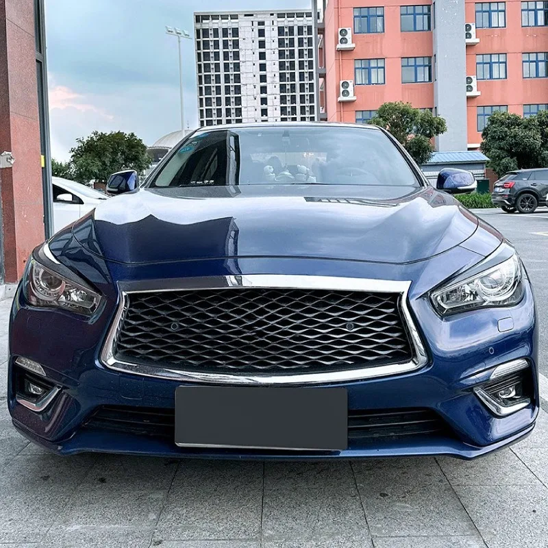 Фото Накладки на фары (реснички) для Infiniti Q50 Q50s 2014+ Декоративные накладки на фары, внешний тюнинг, обвесы №4