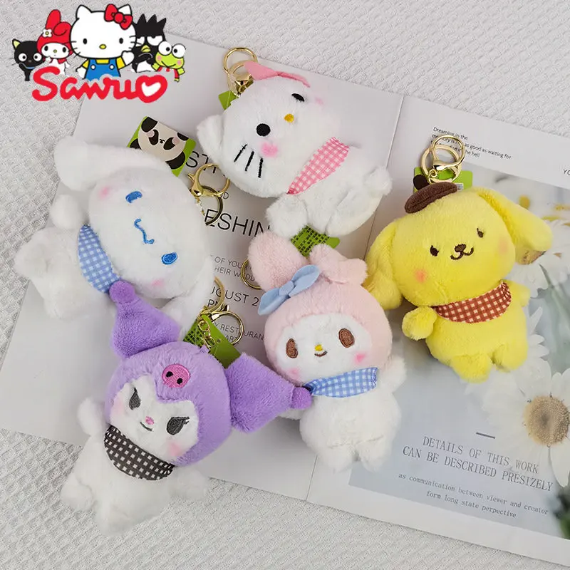 

Японская мультяшная кукла Sanrio Melody Kuromi Hello Kitty Цвет коричной кожи детский брелок сумка подвесные ювелирные изделия 12 см