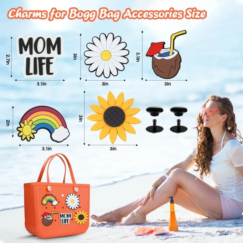 Набор аксессуаров для сумки Bogg: значок из смолы пляжная сумка декоративные