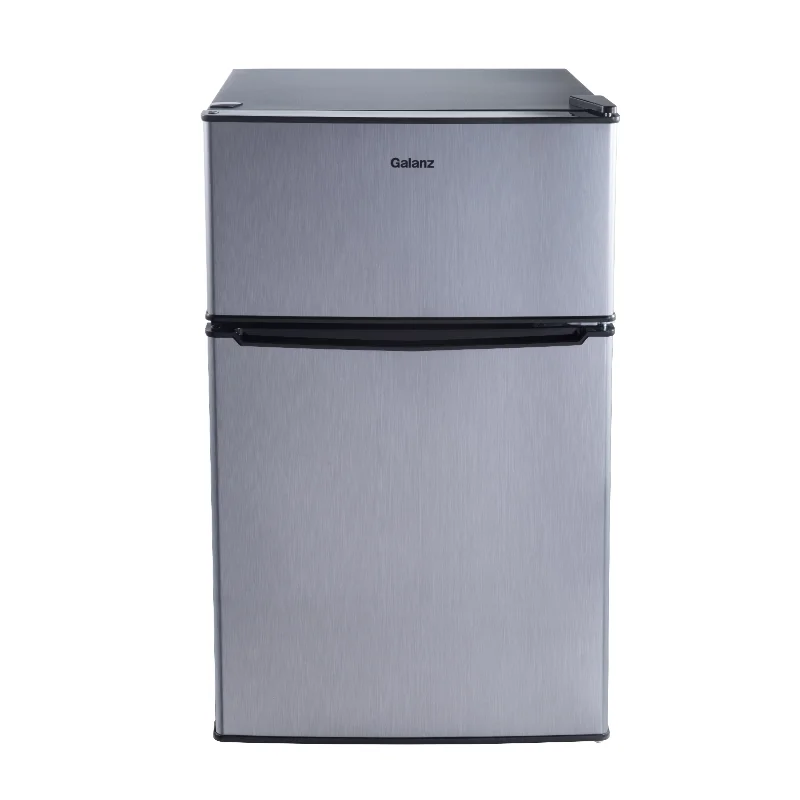 

3.1 Cu ft Two Door Mini Fridge with Freezer, Stainless, Estar