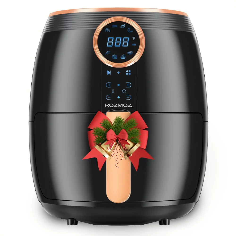 

Air Fryer 5.2Qt 8 IN 1 Oil-less Air Fryer Oven with Touchscreen RA40 Black Kitchen Accessories Air Fryer Oven