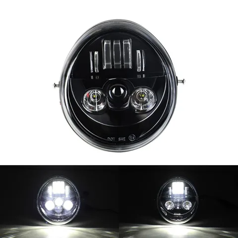 2025 НОВЫЙ 1 шт. HI/Low Beam мотоциклетная фара 60 Вт Vrod светодиодная передняя фара для V Rod VRSCF VRSC VRSCR 2002-2017 QD