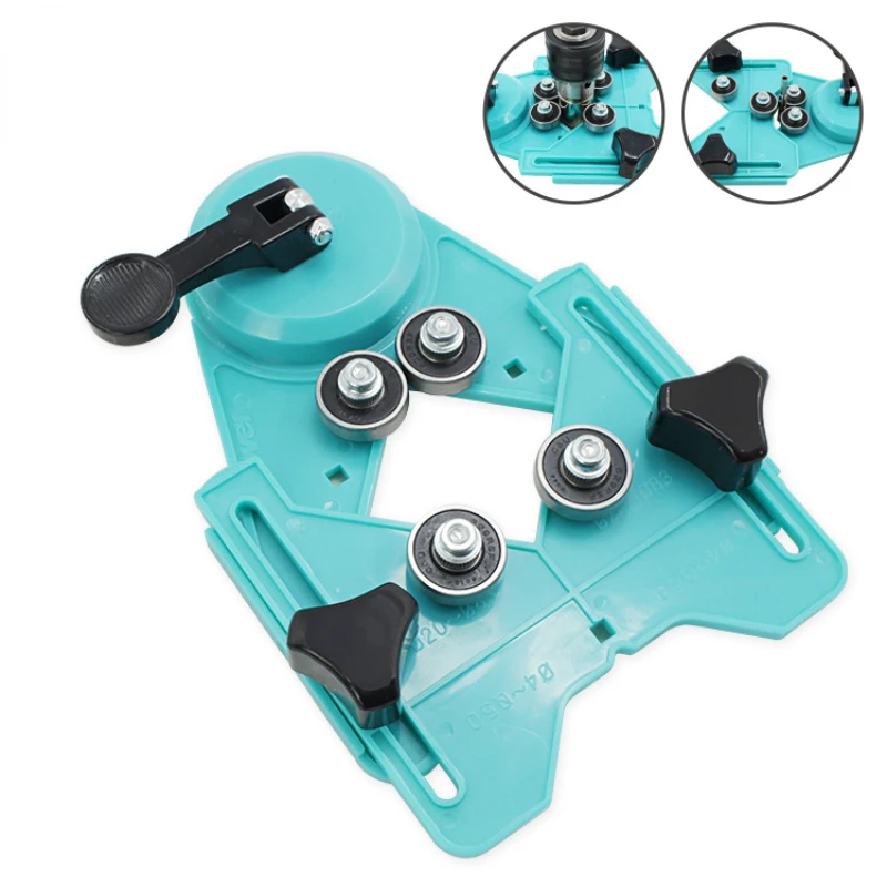 

Drill Guide Vacuum Base Sucker with 6-50mm Diamond Coated Glass Drill Bit Fit Tile Glass Hole Saw Openings Locator