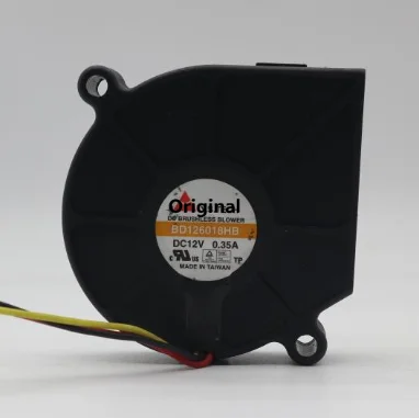 Оригинальный 100% рабочий 6018 60 мм x 18 мм BD126018HB DC бесщеточный вентилятор охлаждающий вентилятор 12 В А