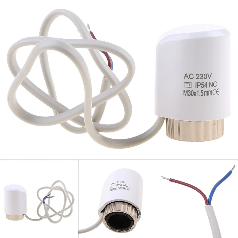 

IP54 M30-1.5mm Electric Thermal Actuator Practical Tool NC M30-1.5mm Normally Closed for Underfloor Heating Thermostatic R9UF