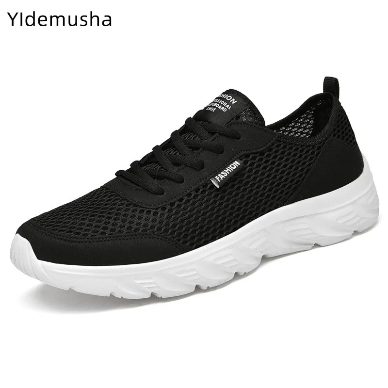

Summer Mesh Men Shoes Breathable Men's Sneakers Trendy Lace-Up Lightweight Walking Big Size 48 Man Tenis Shoe Zapatillas Hombre