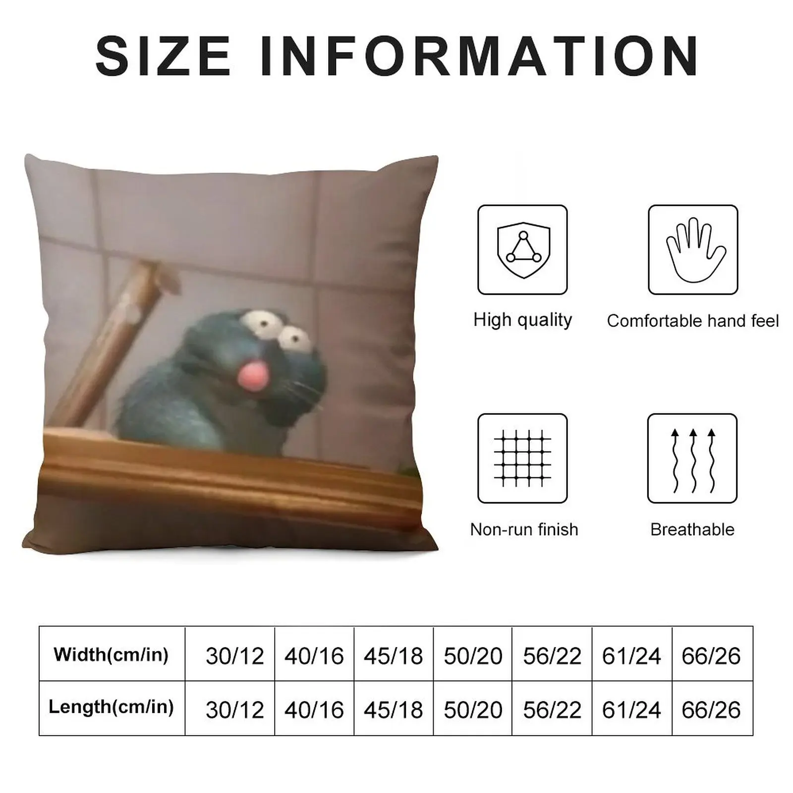 Наволочка Remy с рисунком рвоты крысы Мраморная подушка наволочки для детей