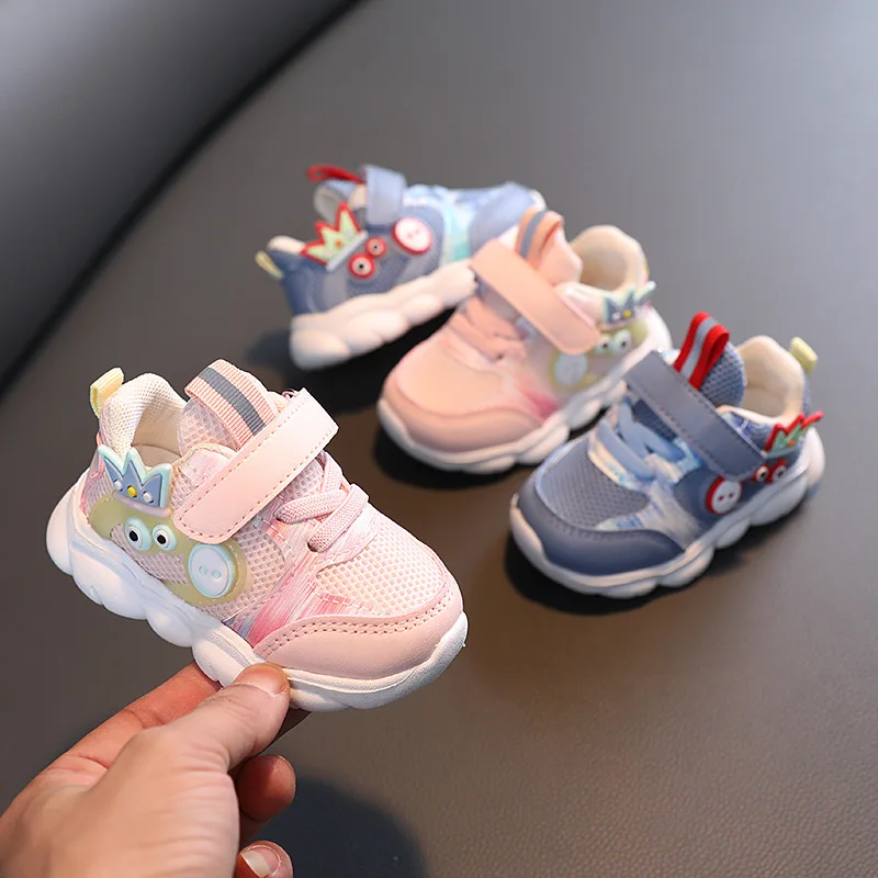 

Spring Autumn Children's Casual Shoes Baby Girls' First Walking Shoes Boys' Sports Shoes Baby Fashion Sneakers Pink Blue