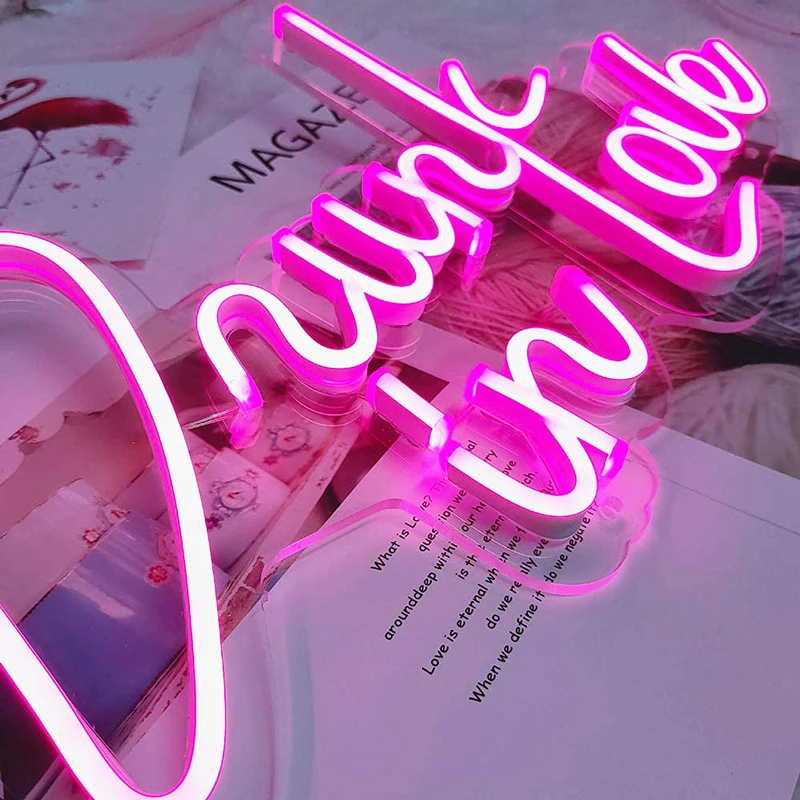 Неон выпитый в любви знак Свадебный на день рождения праздничный вечерние