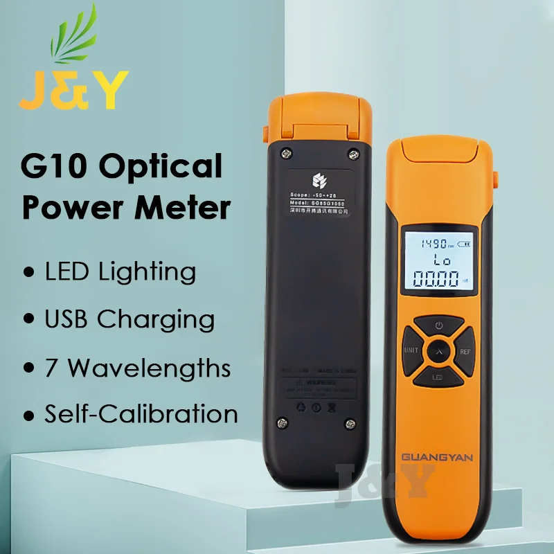 

Optical Power Meter G10 High Precision Rechargeable Battery FTTH Fiber Optic Cable Tester With Flash Light OPM FC/SC/ST