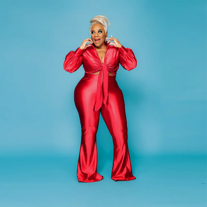 

Plus Size Women's Clothing 2022 Autumn New Temperament Fashion Casual Solid Color Long-sleeved Ladies Suit XL-5XL Oversized