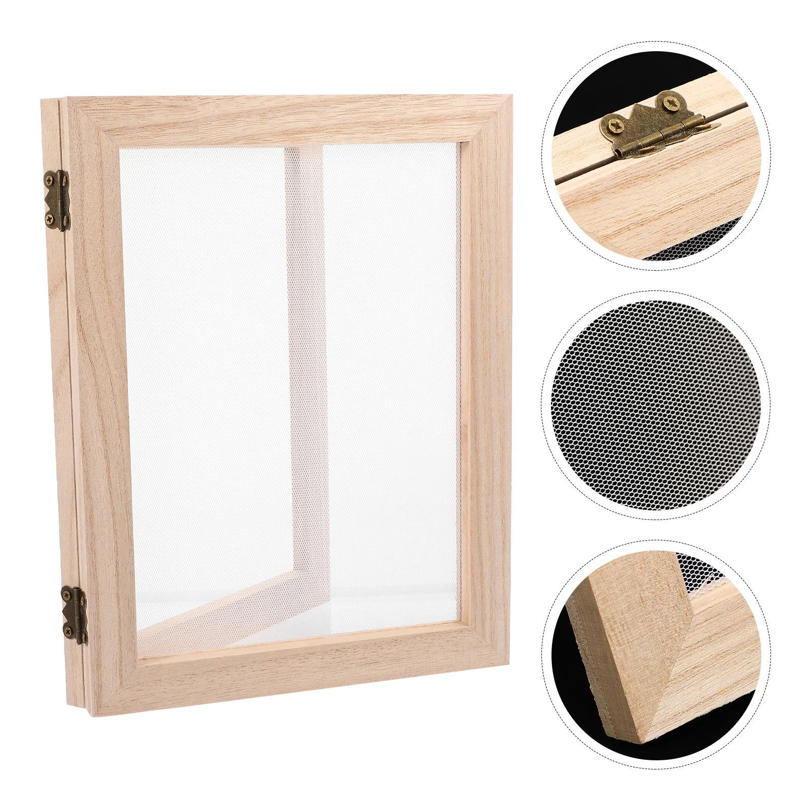 

Paper Making Frame Wooden Kit Screen Flower Papermaking Dried Mould Mold Printing Supplies Handcraft Picture Wood Flowers