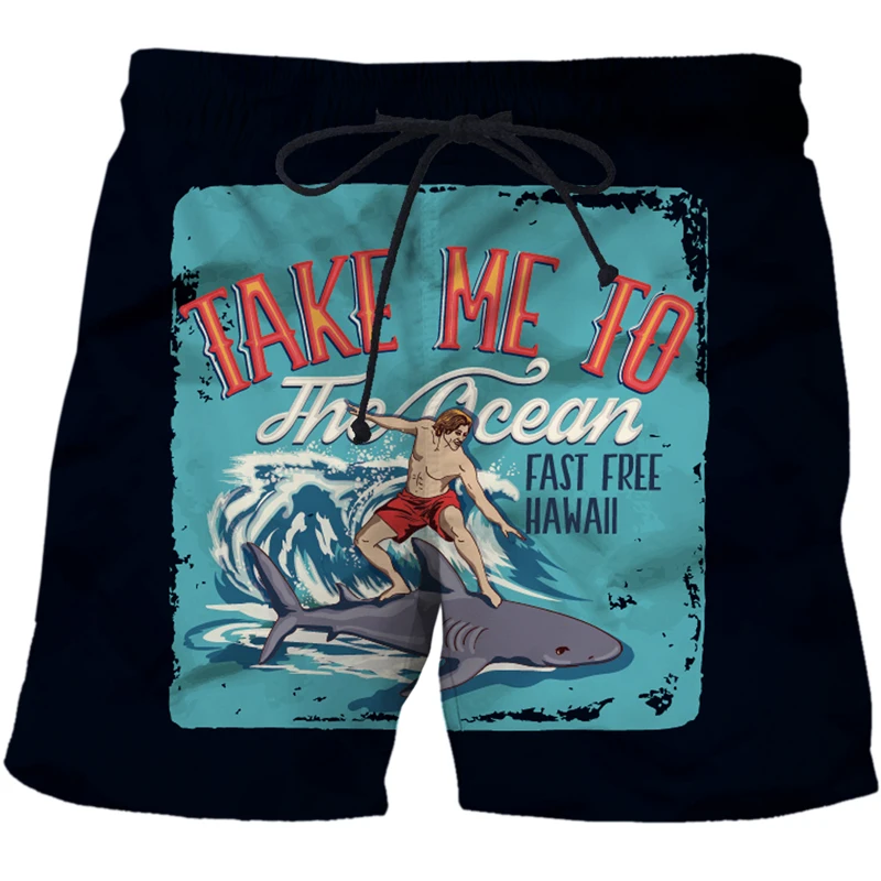 2022 New 3D Print Men's Beach Shorts Tops SwimShorts Trunks Sea Short Fashion Kids Boy Sports Clothing Streetwear