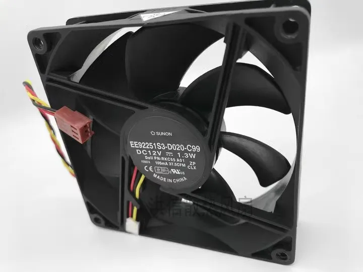Бесплатная доставка оригинальный EE92251S3-D020-C99 9225 12 В 1 3 Вт 9 см охлаждающий