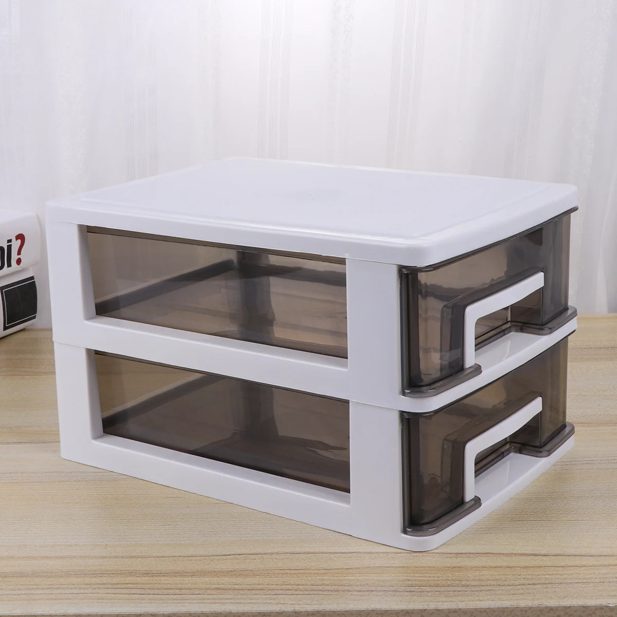

Household Double-layer Storage Cabinet Plastic Drawer Type Closet Portable Multifunction Dustproof Storage Rack Organizer