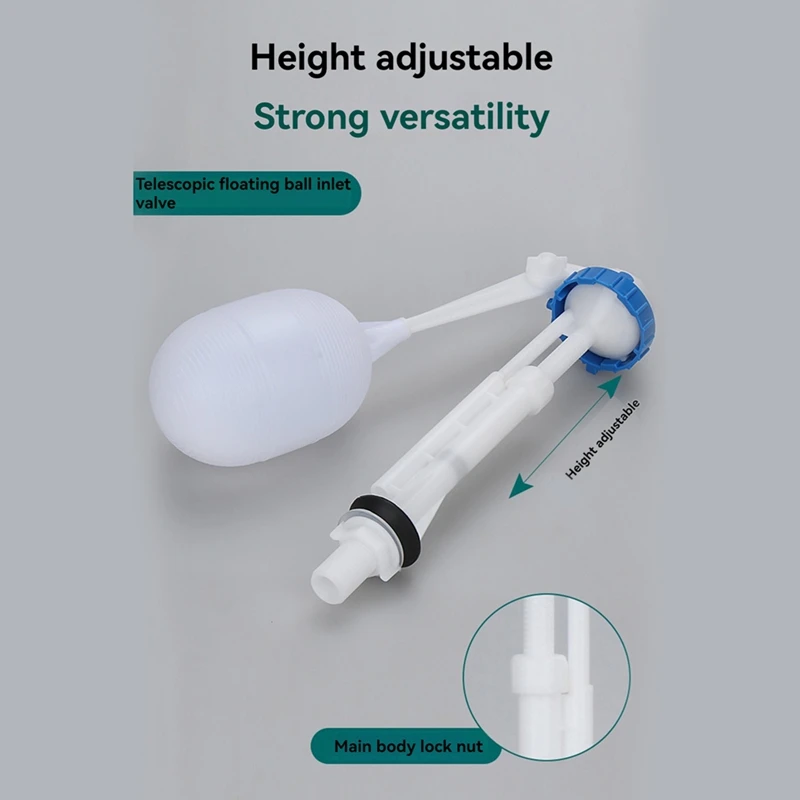 Adjustable Old Type Toilet Tank Balls With Inlet Valve G1/2 Float Ball For Control Water Level Accessories