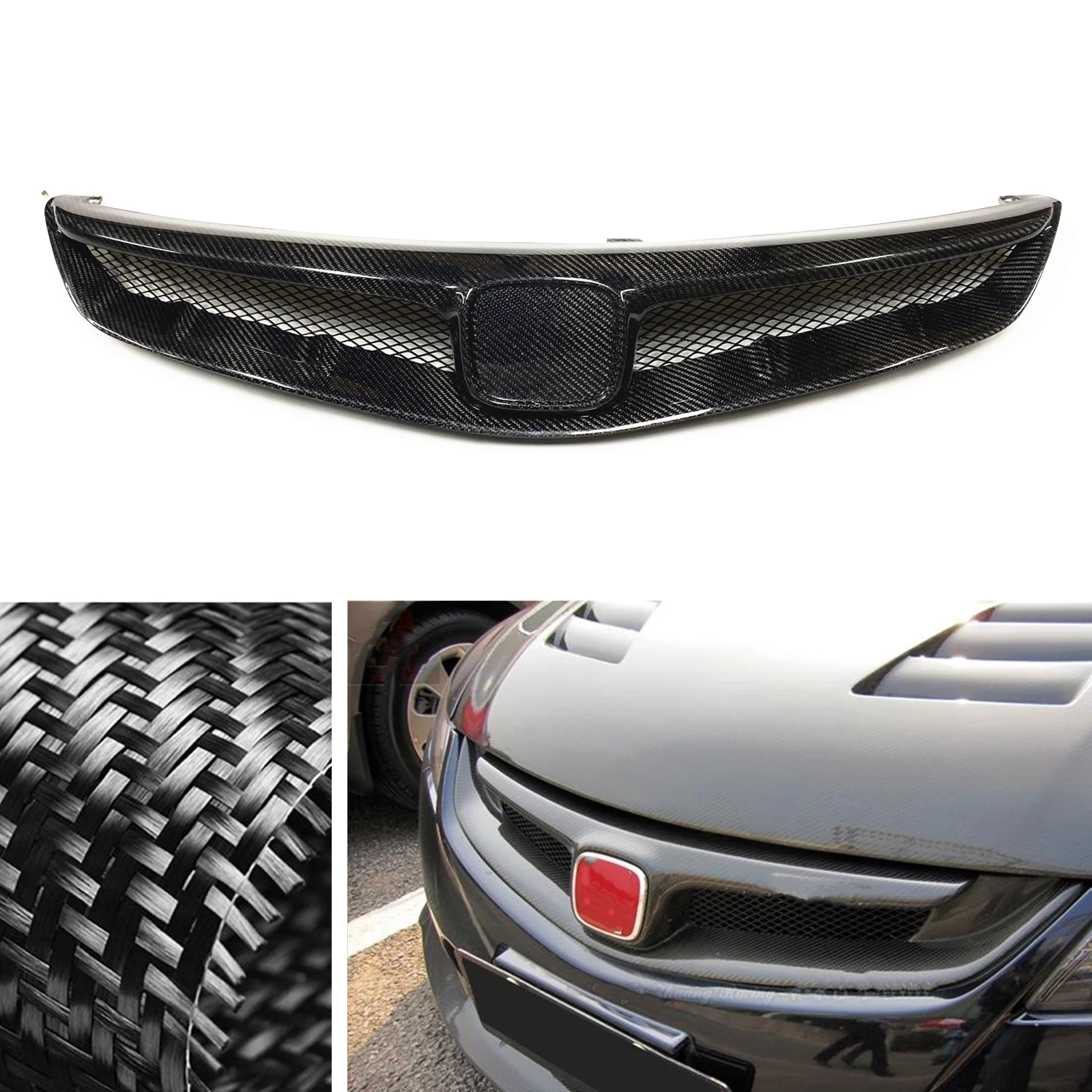 

Передняя решетка для автомобиля Honda Civic 2006 2007 2008 FD2 JDM