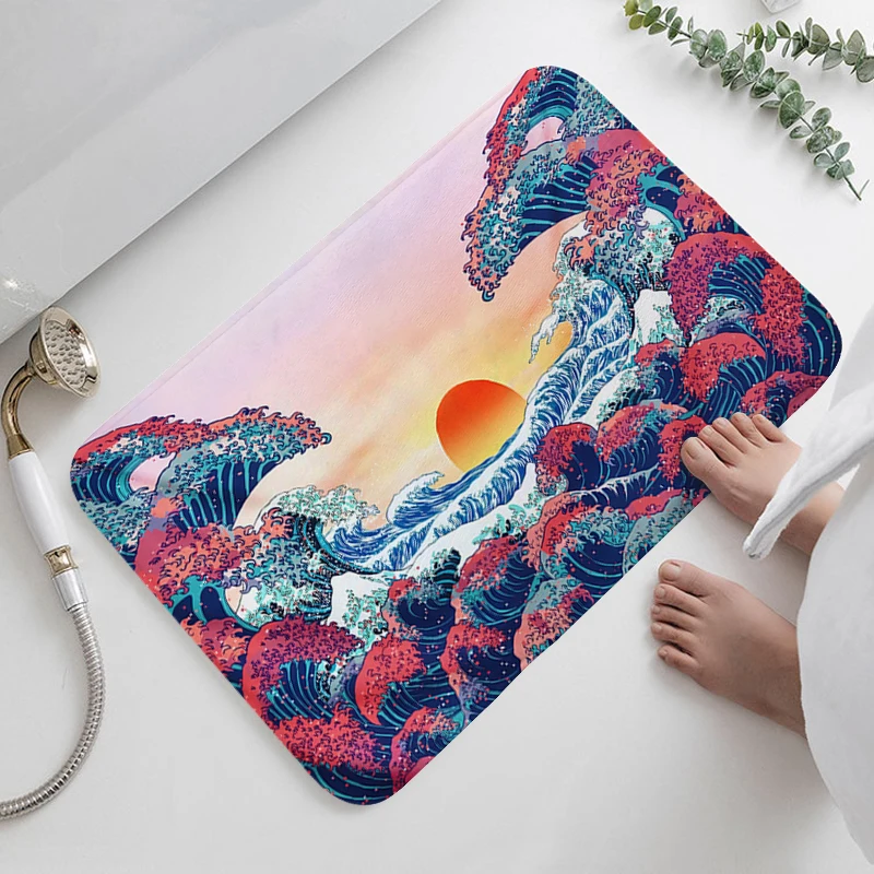 Коврик для входной двери под заказ японская D-волна коврик ног в ванную комнату