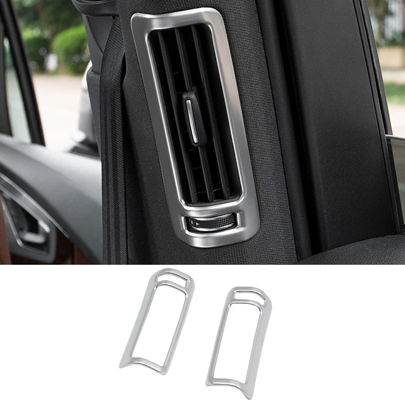 

Автомобильная задняя крышка B-pillar декоративная накладка для вентиляционного отверстия кондиционера для Audi Q7 2016-2019, декоративная наклейка д...