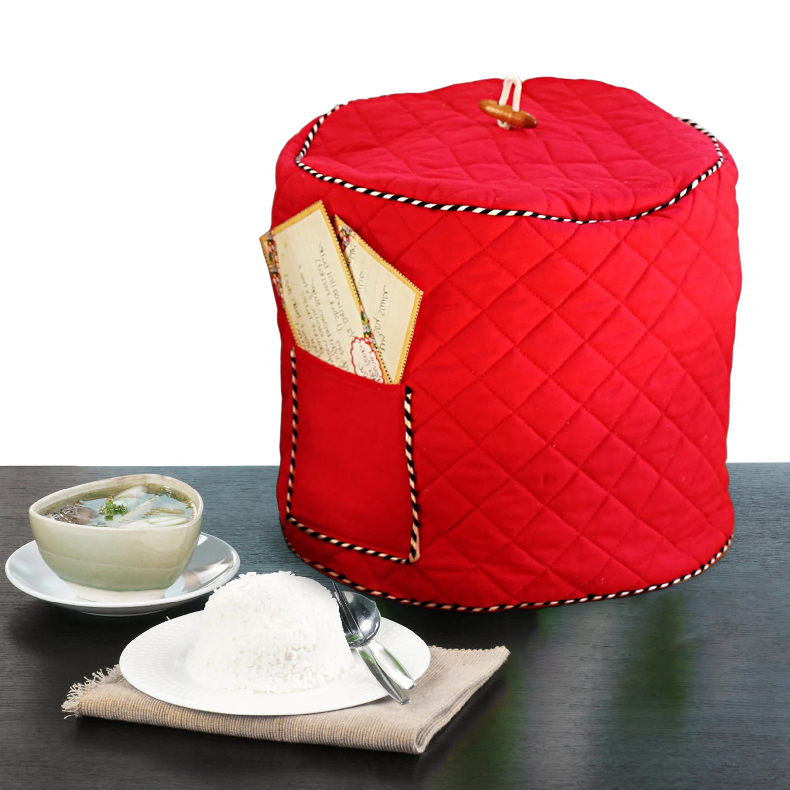

Dust Cover For 6Qt/8Qt Instant Pots Dust Cover With Pocket For Accessories Cloth Cover With Pockets For Instant Pots Quilted
