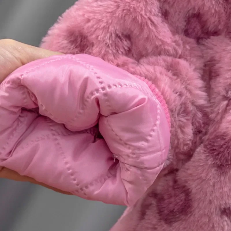 Утепленная теплая куртка для девочек зимняя детская модная хлопковая одежда