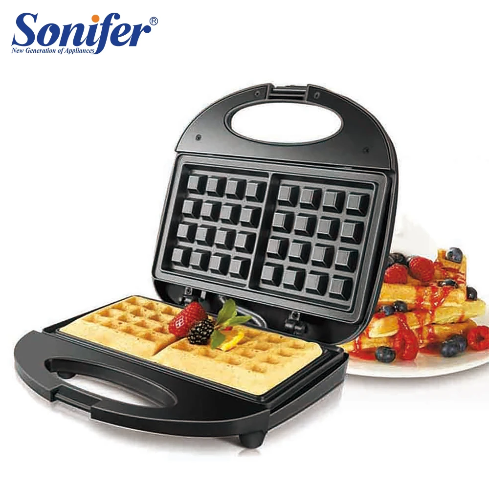 Electric Waffle Maker Grill Sandwich Cake Donut Walnut Panini Plate Cooking Kitchen Appliances Toaster Breakfast Machine