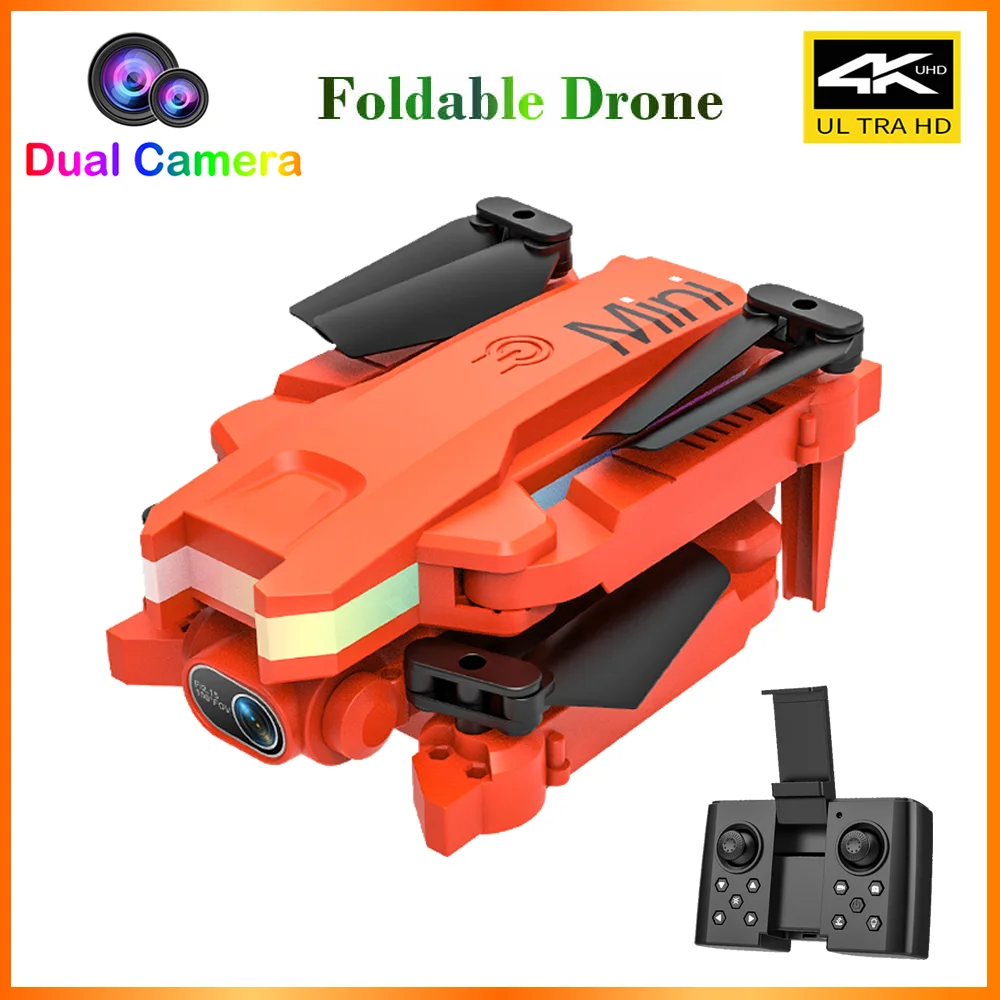 

RC Drone Quadcopter with 4K HD Professional Dual Cameras Aerial Photography Remote Control Three-Sided Obstacle Avoidance Toys