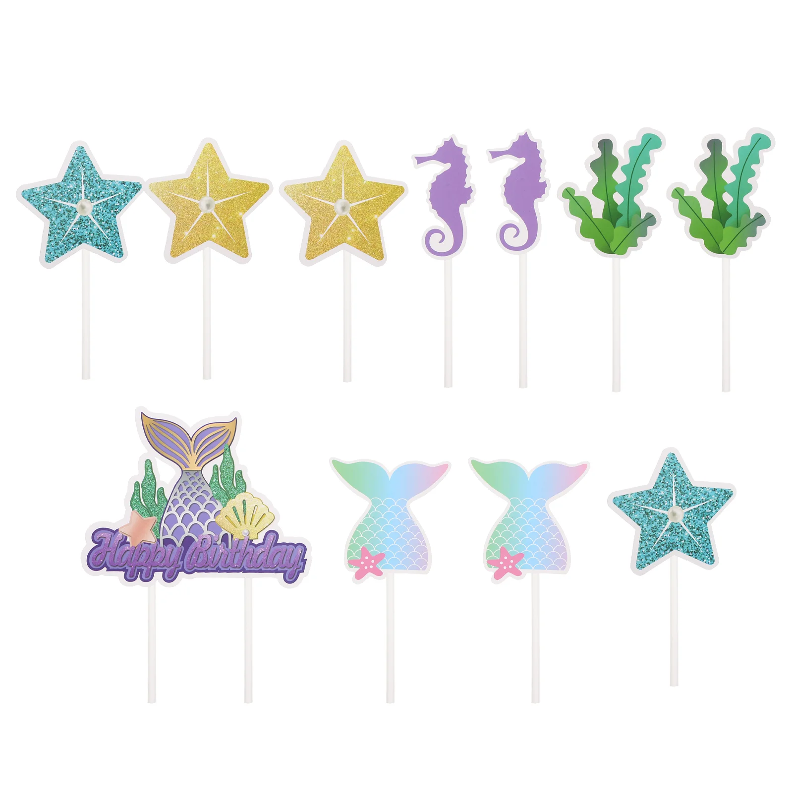 

Mermaid Cupcake Topperpicks Birthday Decorations Nautical Sea Party Tail Dessert Thebaby Shower Supplies Muffin Themed Printable