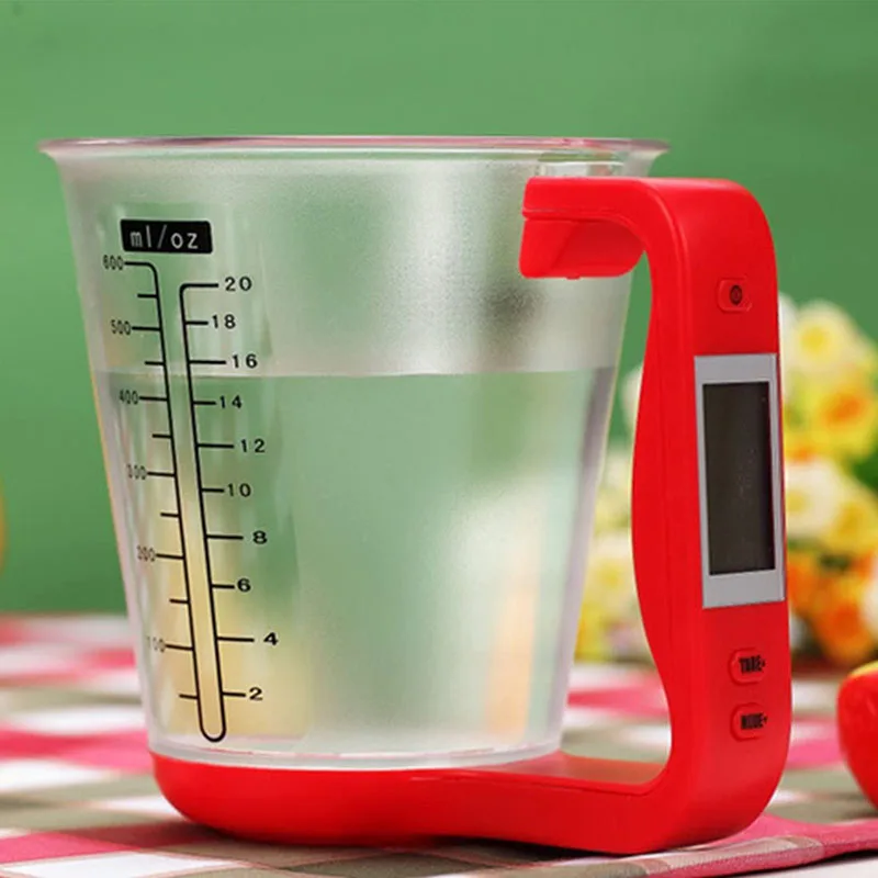 

Digital Measuring Cup Scale Electronic Kitchen Scales LED Display Weighing Thermometer Cups for Kitchen Household Measuring Jug
