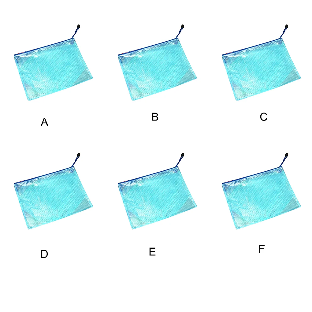 

A3/A4/A5/A6/B4/B5/B6 Gridding Waterproof Zip Bag Document Pocket Man-carried Folder Study Room Case A6(24*11.5CM)