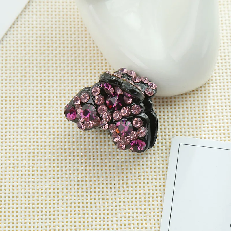 

Korean New Simple Girl Hair Pins Headwear Rhinestone Barrettes Small Hair Claws for Women Fashion Full Diamond Hair Accessories