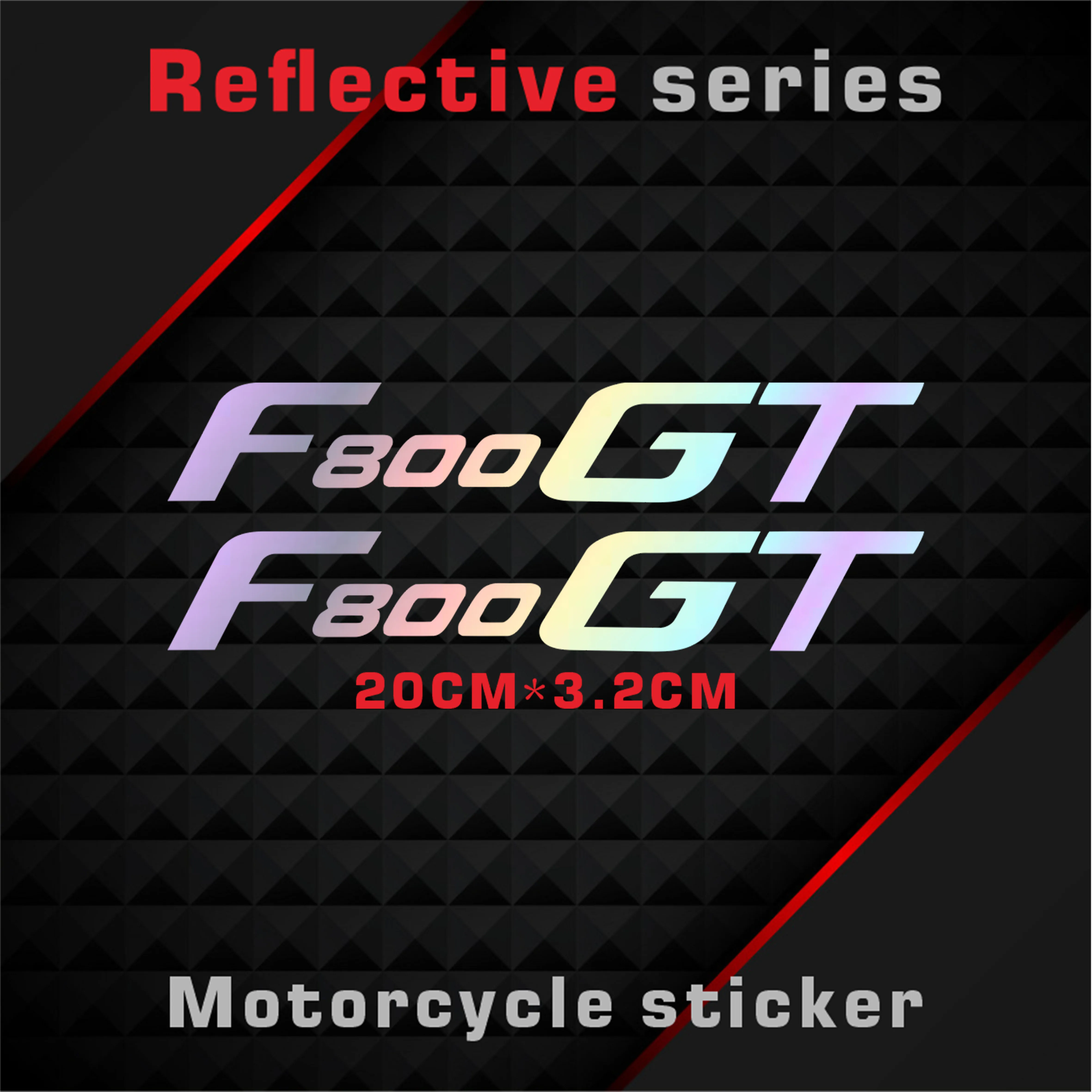 

New Motorcycle Stickers Body Reflective Waterproof Body fuel tank logo sticker Kit For BMW F800GT