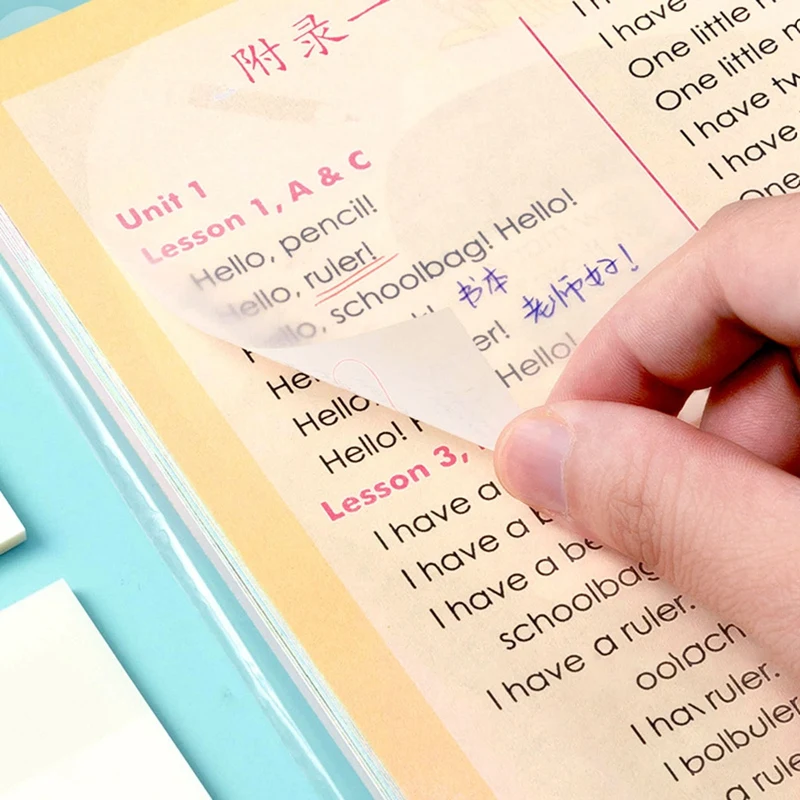 Прозрачный липкий блокнот водонепроницаемый для записей с домашними животными