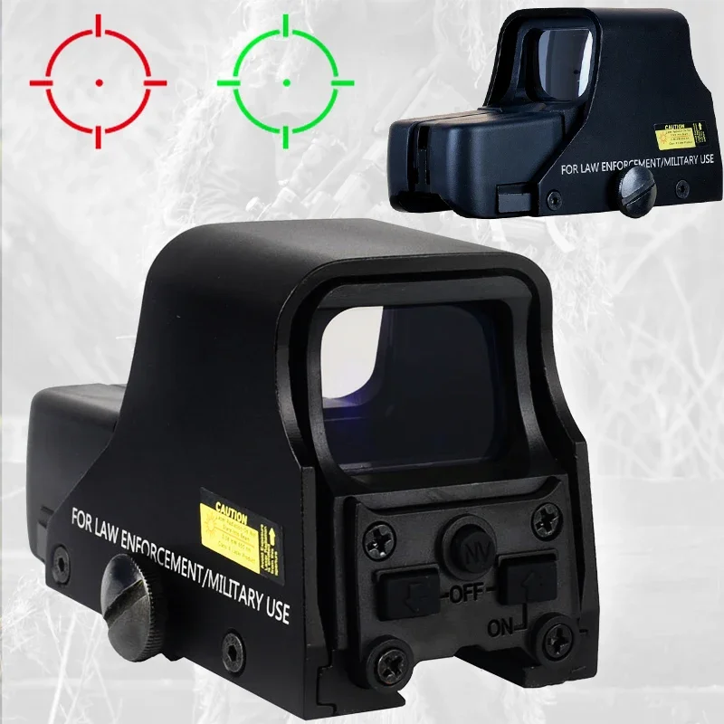 

Tactical 551 Riflescope Collimato Holographic Sight Red Green Dot Optic Reflex Sight Airsoft Scope Fits 20mm Rail Mount Hunting