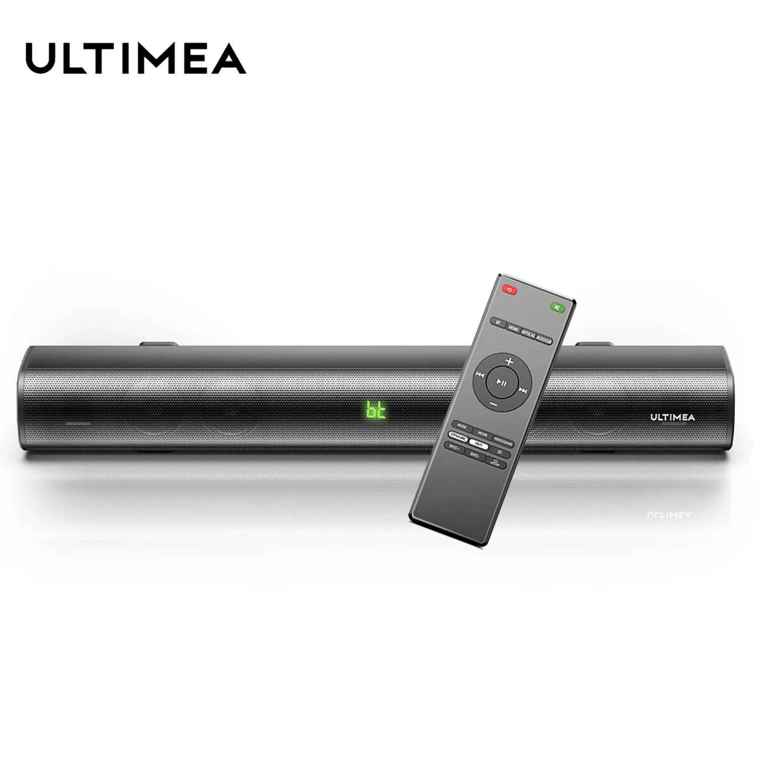 

HiFi-динамик ULTIMEA 60 Вт, Саундбар для телевизора, домашнего кинотеатра, звуковая система, Bluetooth-динамик, Саундбар с басовым эффектом с оптически...
