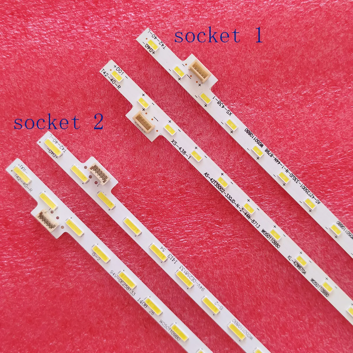 

New LED Strip For KDL-42W700B KDL-42W650A KDL-42W800B KDL-42W674A KDL-42W670A 74.42T35.001-0-DX1 74.42T31.002-0-DX1 T42-40-R/L