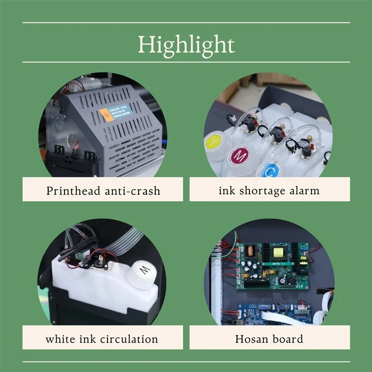 оптовая цена лучший струйный принтер dtf 60 см i3200 с шейкером и сушкой