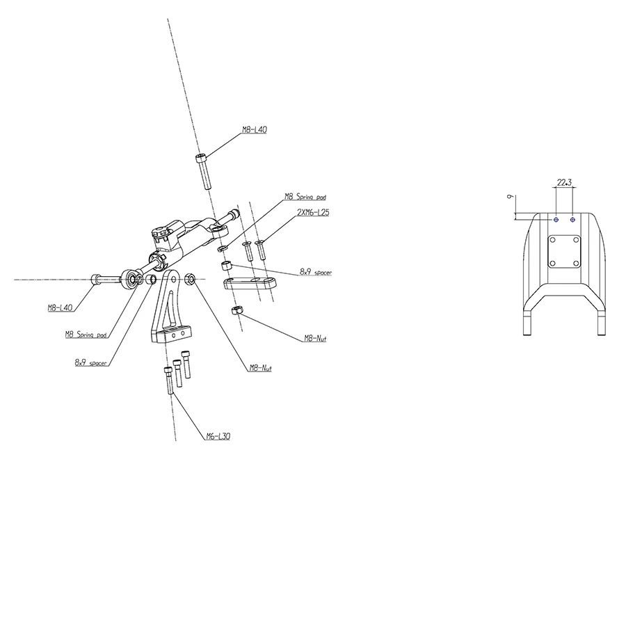 Оригинальный комплект демпферов рулевого управления для электроскутера Hero S8 X8