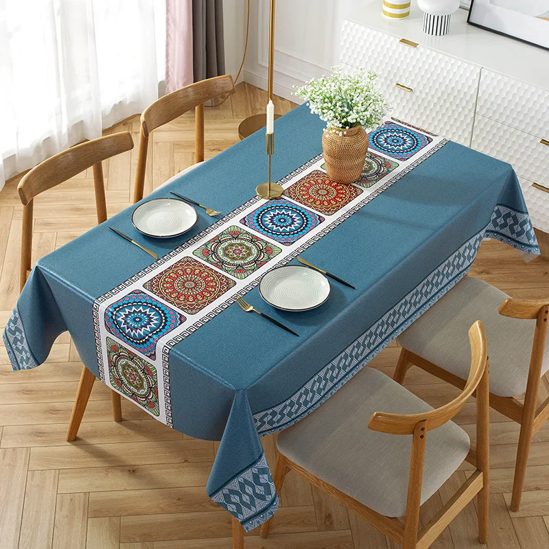 

Nordic Bohemian Printing Waterproof Tablecloths for Table Party Decoration Rectangular Table Cover Holiday Party Kitchen Decor