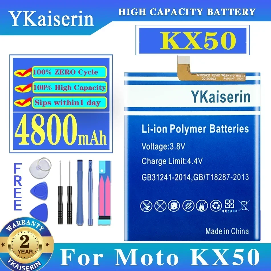 Аккумулятор YKaiserin для Motorola Moto KG50 XT2010-1 One Zoom Global G Stylus XT2043-4 KX50 Fusion Plus LR50