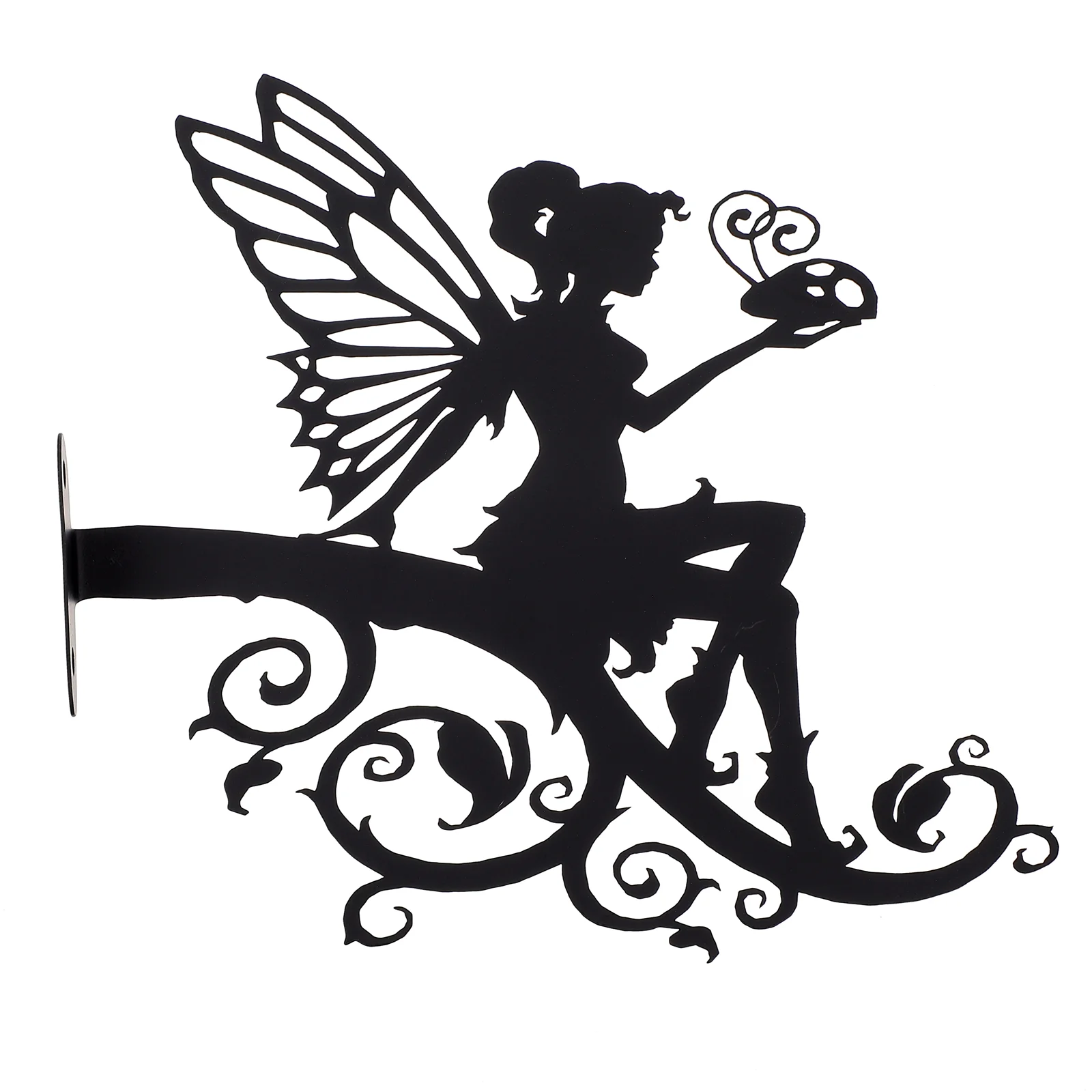 

Wall Hook Iron Flower Fairy Plants Pots Metal Brackets Wrought Yard Craft Decor Sculptures and figurines
