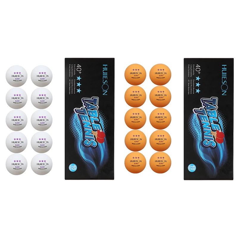 

10 Counts 3-Star 40+ Premium ping pong Balls Advanced Practice Table Tennis Ball ABS Materal Traning Ball for Practice