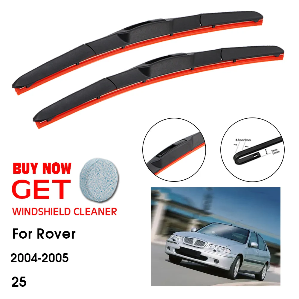 

Car Wiper For Rover 25 21"+18" 2004-2005 Front Window Washer Windscreen Windshield Silica Gel Wipers Blades Accessories