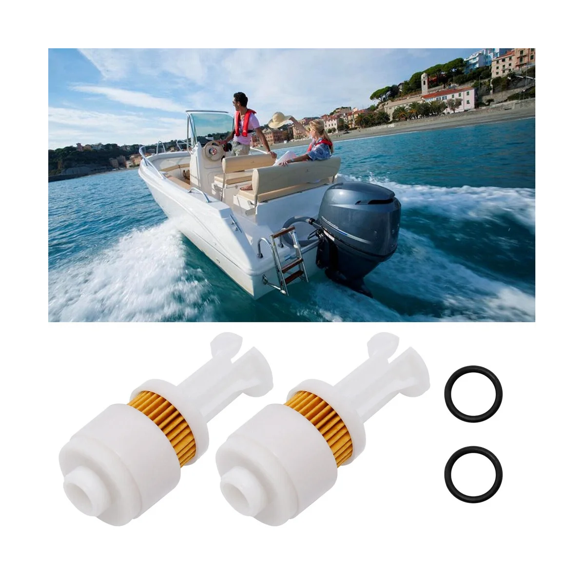 Топливный фильтр для подвесного двигателя 2 5/150-250Hp 65L-24563-00-00 600-290 18-7936 DX150 VX250 LX150 PX150