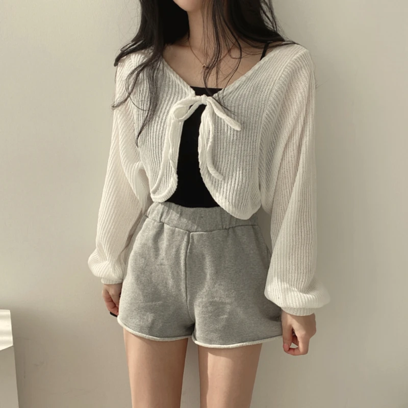 

Куртка Женская Базовая Повседневная Солнцезащитная на шнуровке, модный элегантный универсальный шикарный пиджак с рукавами-фонариками, в ...