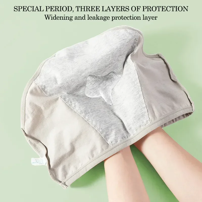 

3 шт./комплект, женские хлопковые трусы с карманами