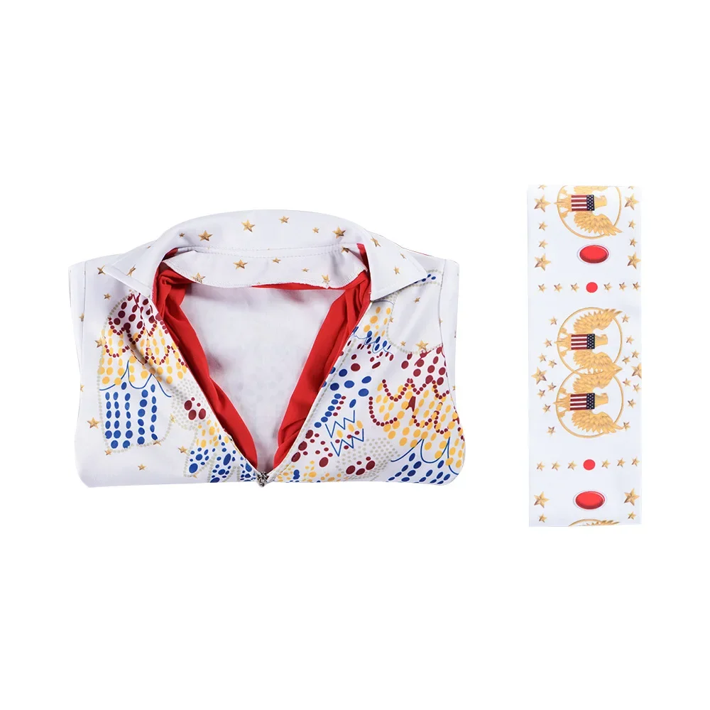 Костюм для косплея Рокер Элвис из фильма взрослых мужчин и женщин комбинезон на