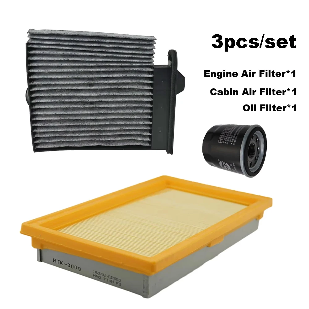 

3 шт. набор фильтров для Nissan Tiida SC11 C11 2004-2012 Grand Livina L10, внутренняя часть двигателя, комплект воздушного масляного фильтра кондиционера, аксессуары