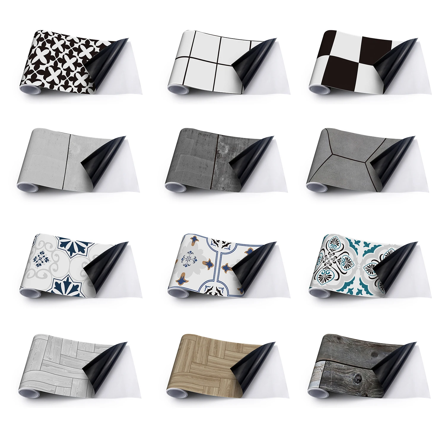 

17 Style Modern Wall Stickers Self-adhesive Home Decoration Chambre Floor Sticker Waterproof Vinyl Art Mural Free Shipping